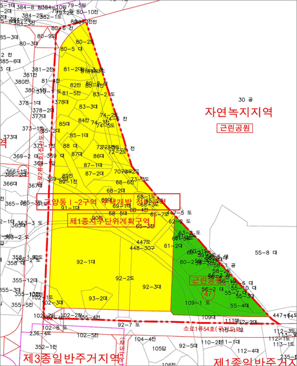 고양1-2구역 구역도